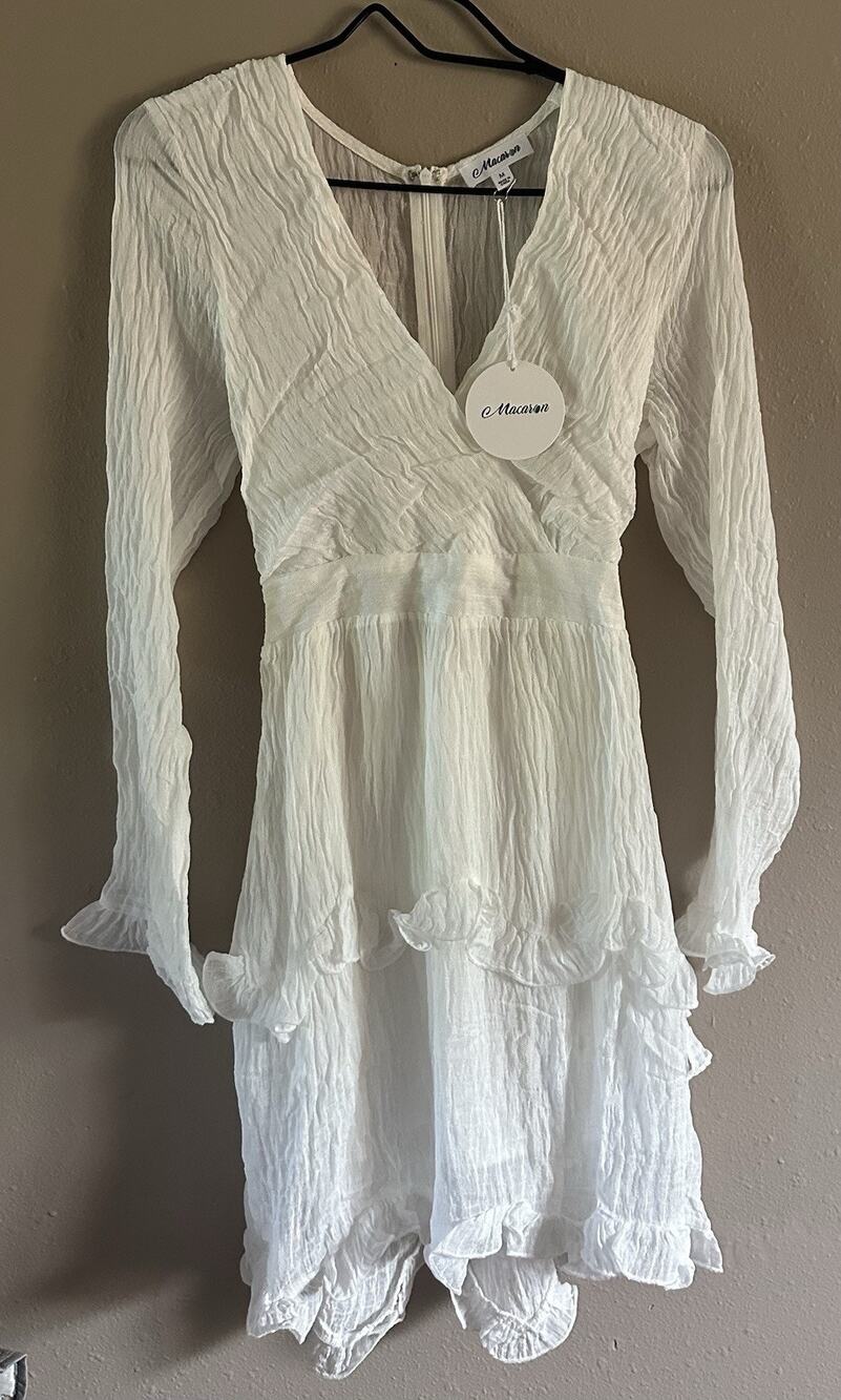 Macaron White Dress